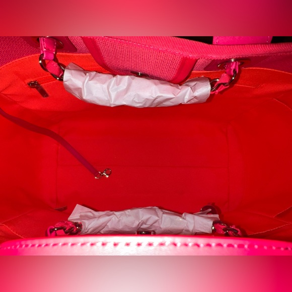 Chanel mixed fibers Large Deauville tote Pink / Orange - Picture 13 of 16